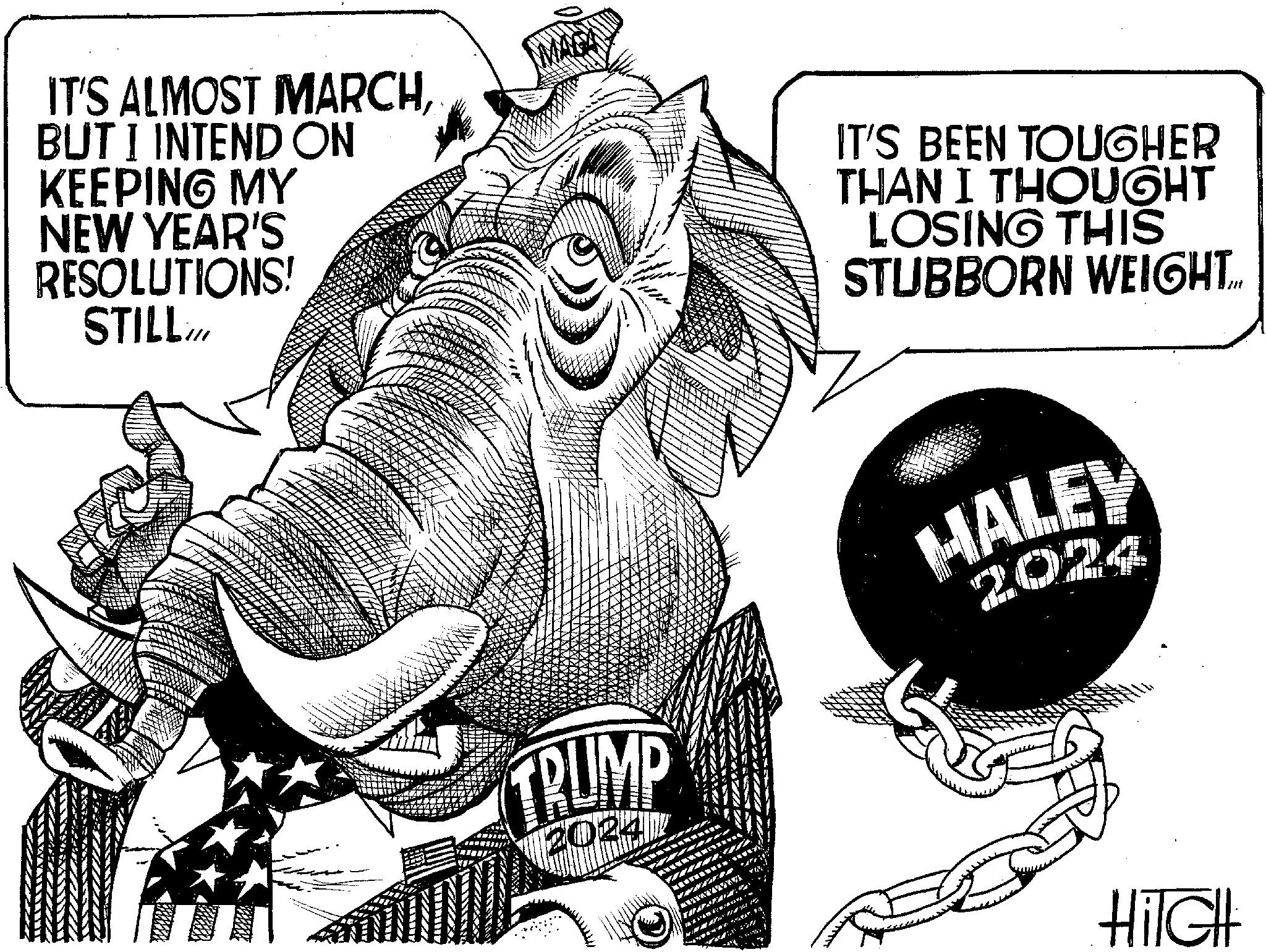 Terrestrial animal OCR: IT'S ALMOST MARCHBUT I INTEND ON KEEPING MY NEW YEAR'S RESOLUTIONS! STILL S MAGA TRUMP 2024) WA.. IT'S BEEN TOUGHER THAN I THOUGHT LOSING THIS STUBBORN WEIGHT... MALEY 2024 HiIGH™ IT'S ALMOST MARCHBUT I INTEND ON KEEPING MY NEW YEAR'S RESOLUTIONS ! STILL S MAGA TRUMP 2024 ) WA .. IT'S BEEN TOUGHER THAN I THOUGHT LOSING THIS STUBBORN WEIGHT ... MALEY 2024 HiIGH ™