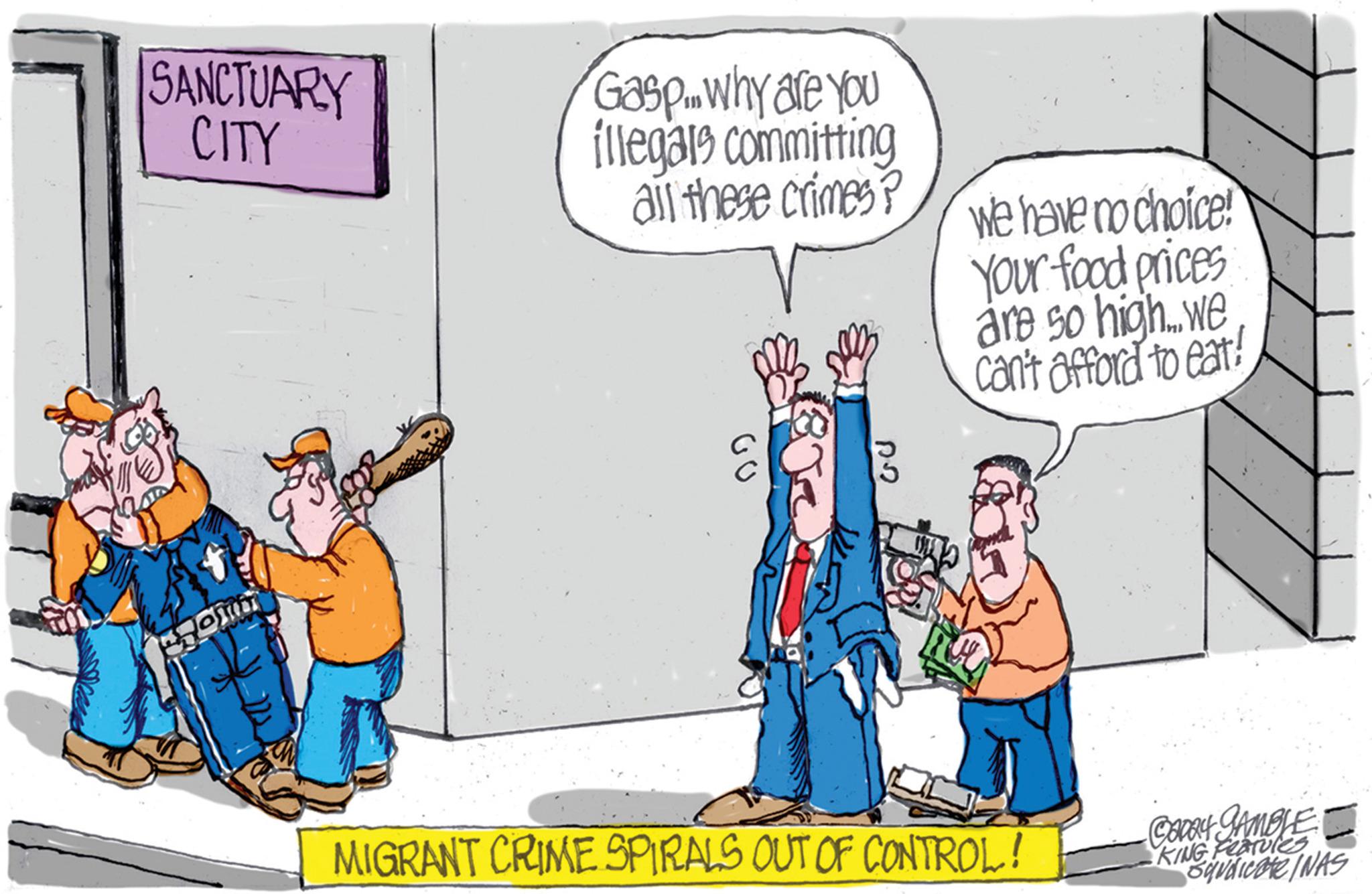 Parallel OCR: SANCTUARY CITY Holm Gasp... why are you illegals committing all these crimes ? C GU we have no choice! Your food prices are so high... we can't afford to eat! MIGRANT CRIME SPIRALS OUT OF CONTROL! CODBY GAMBLE KING Pearules Syväicate INAS SANCTUARY CITY Holm Gasp ... why are you illegals committing all these crimes ? C GU we have no choice ! Your food prices are so high ... we can't afford to eat ! MIGRANT CRIME SPIRALS OUT OF CONTROL ! CODBY GAMBLE KING Pearules Syväicate INAS