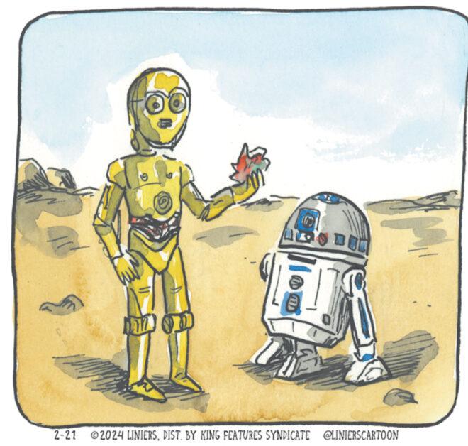 Drawing OCR: an 1 DOBRE 2-21 2024 LINIERSBY KING FEATURES SYNDICATE @LINIERSCARTOON an 1 DOBRE 2-21 2024 LINIERSBY KING FEATURES SYNDICATE @LINIERSCARTOON