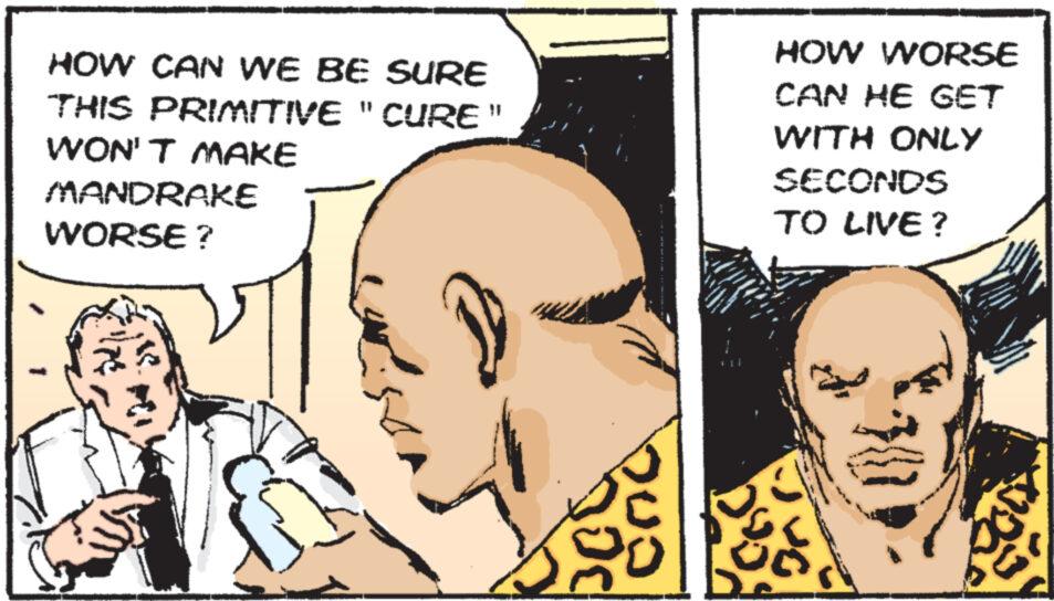 Happy OCR: HOW CAN WE BE SURE THIS PRIMITIVE " CURE " WON'T MAKE MANDRAKE WORSE? DOC OUD HOW WORSE CAN HE GET WITH ONLY SECONDS TO LIVE? HOW CAN WE BE SURE THIS PRIMITIVE " CURE " WON'T MAKE MANDRAKE WORSE ? DOC OUD HOW WORSE CAN HE GET WITH ONLY SECONDS TO LIVE ?