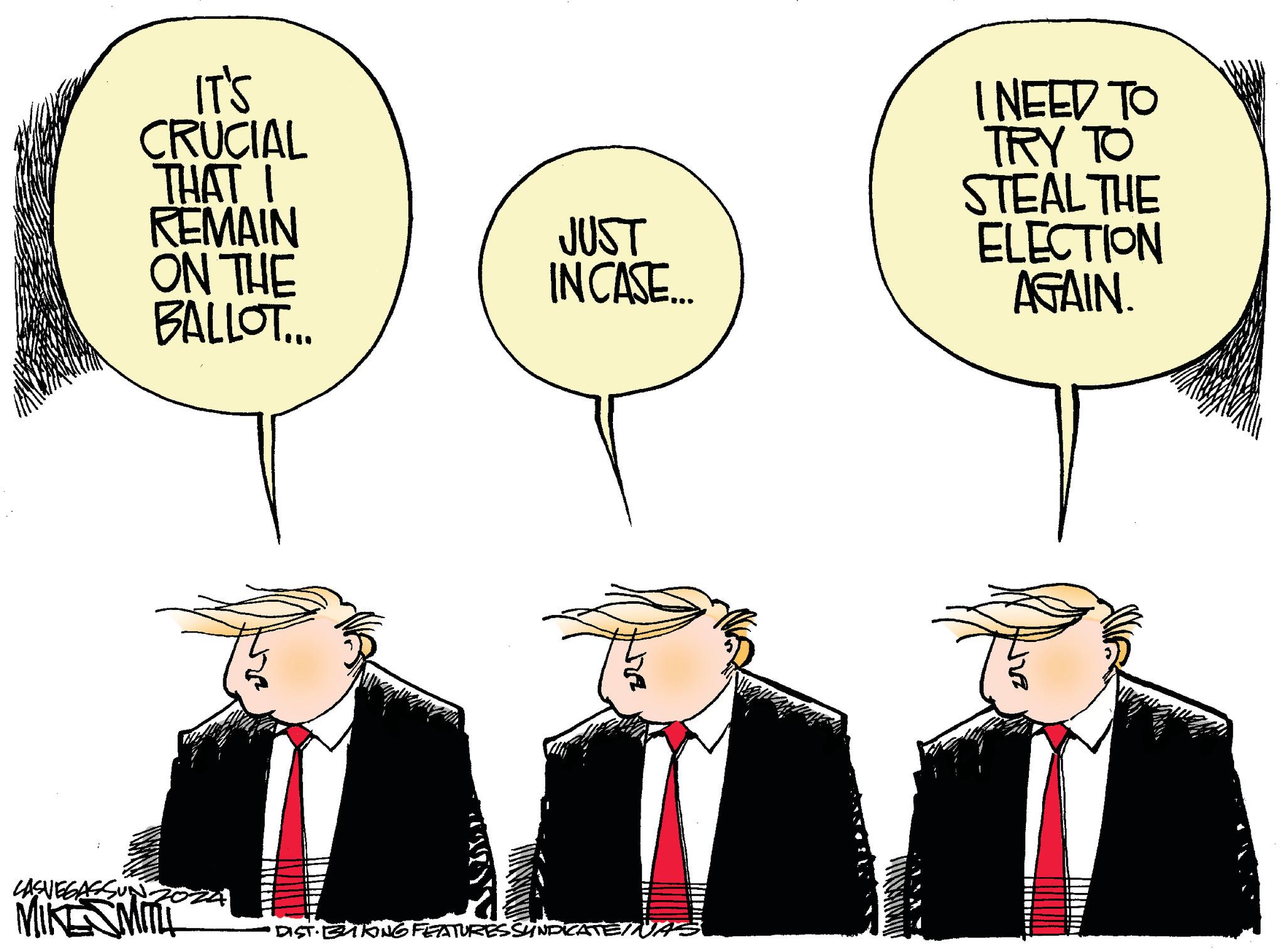 Elbow OCR: PEOPLE SAY TRUMP PULLS MY STRINGS. SPEAKER JOHNSON | DIST.BYKING FEATURESSYNDIKATEINAS MIKES MITH LASVEGASSUNZ024 WHAT STRINGSP PEOPLE SAY TRUMP PULLS MY STRINGS . SPEAKER JOHNSON | DIST.BYKING FEATURESSYNDIKATEINAS MIKES MITH LASVEGASSUNZ024 WHAT STRINGSP