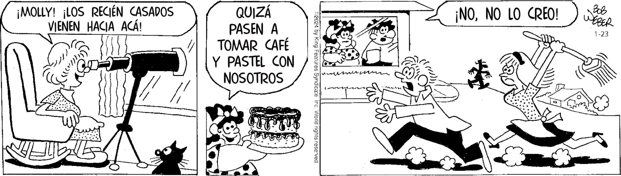 Gesture OCR: ¡MOLLY! ¡LOS RECIÉN CASADOS VIENEN HACIA ACÁ! L QUIZÁ PASEN A TOMAR CAFÉ Y PASTEL CON NOSOTROS $2024 by King Features Syndicate Inc. World rights reserved. ¡NONO LO CREO! Bob WEBER 1-23 ¡ MOLLY ! ¡ LOS RECIÉN CASADOS VIENEN HACIA ACÁ ! L QUIZÁ PASEN A TOMAR CAFÉ Y PASTEL CON NOSOTROS $ 2024 by King Features Syndicate Inc. World rights reserved . ¡ NONO LO CREO ! Bob WEBER 1-23