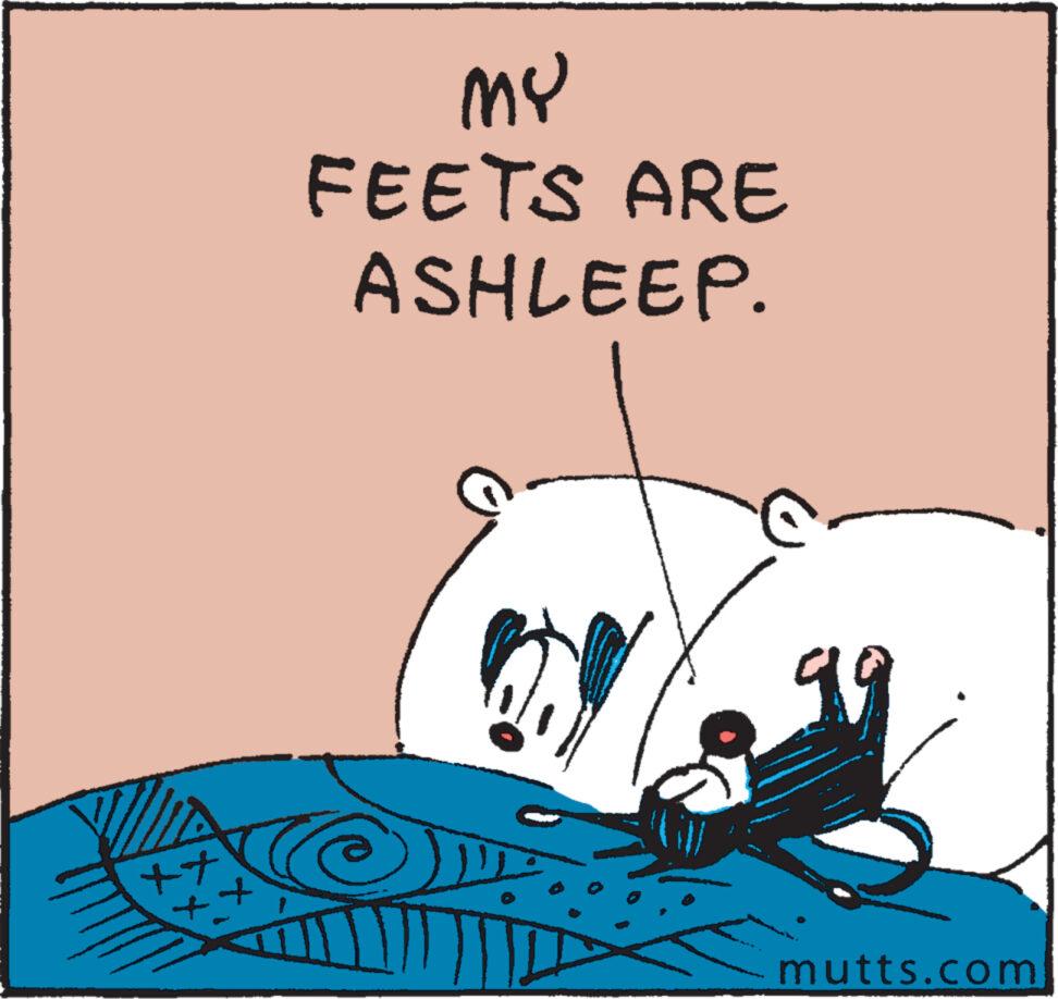 Slope OCR: xx + MY FEETS ARE ASHLEEP. 99 mutts.com xx + MY FEETS ARE ASHLEEP . 99 mutts.com