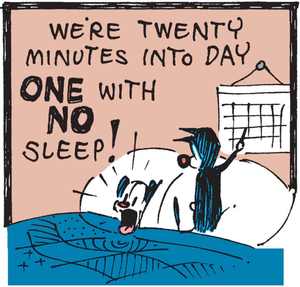 Happy OCR: WE'RE TWENTY MINUTES INTO DAY ONE WITH NO SLEEP!t X t + WE'RE TWENTY MINUTES INTO DAY ONE WITH NO SLEEP ! t X t +