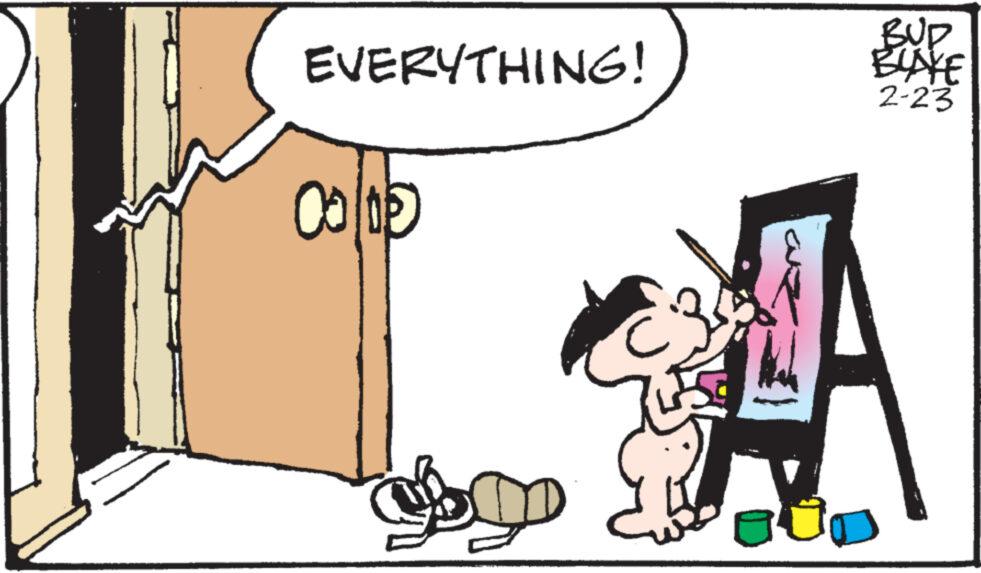 Font OCR: EVERYTHING! 0005 BUD BLAKE 2-23 EVERYTHING ! 0005 BUD BLAKE 2-23