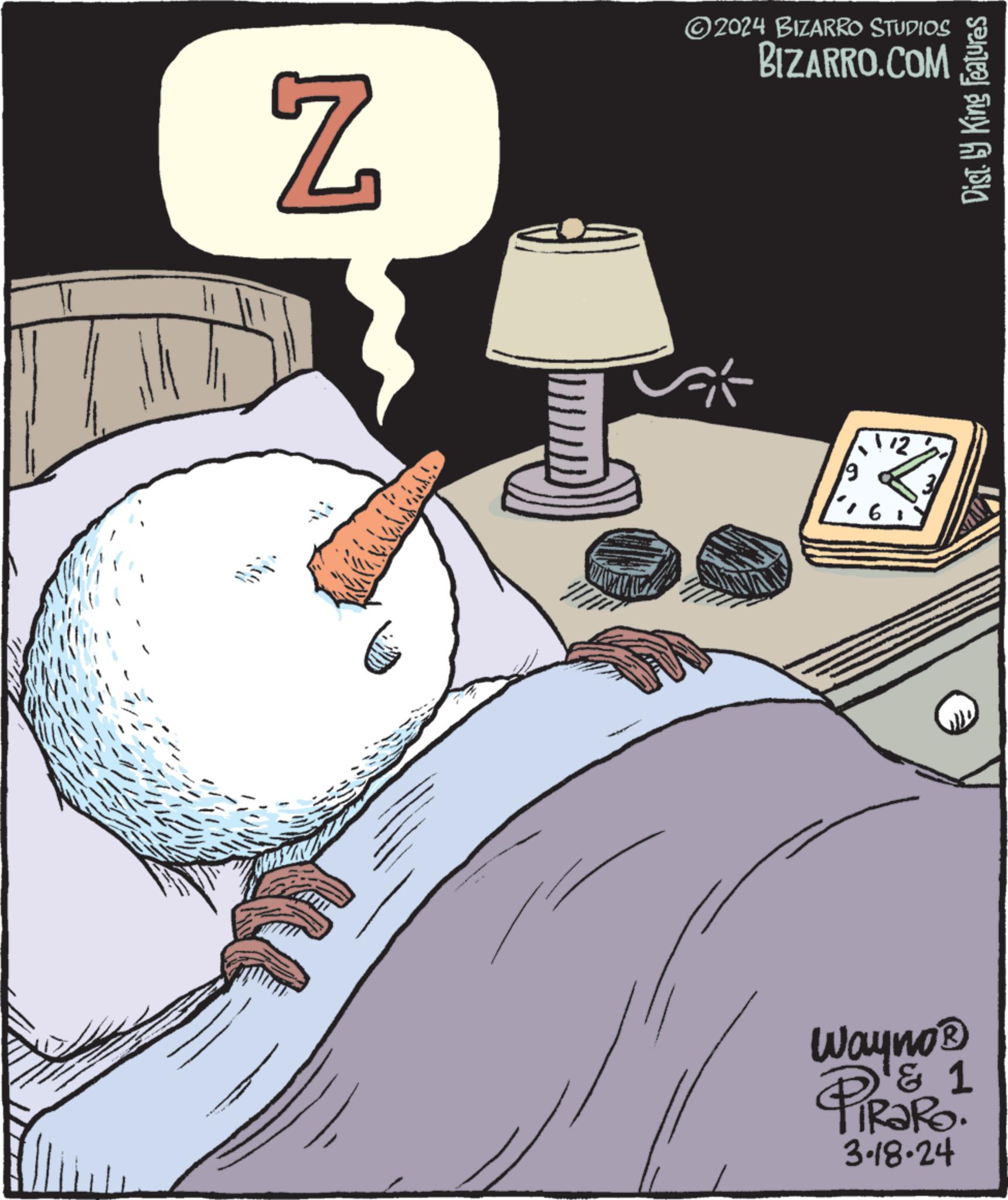 Graphics OCR: Z ©2024 BIZARRO STUDIOS BIZARRO.COM 6 12 Dist.ly King Features Wayno ? ? 1 TIRARO. 3-18-24 Z © 2024 BIZARRO STUDIOS BIZARRO.COM 6 12 Dist.ly King Features Wayno ? ? 1 TIRARO . 3-18-24