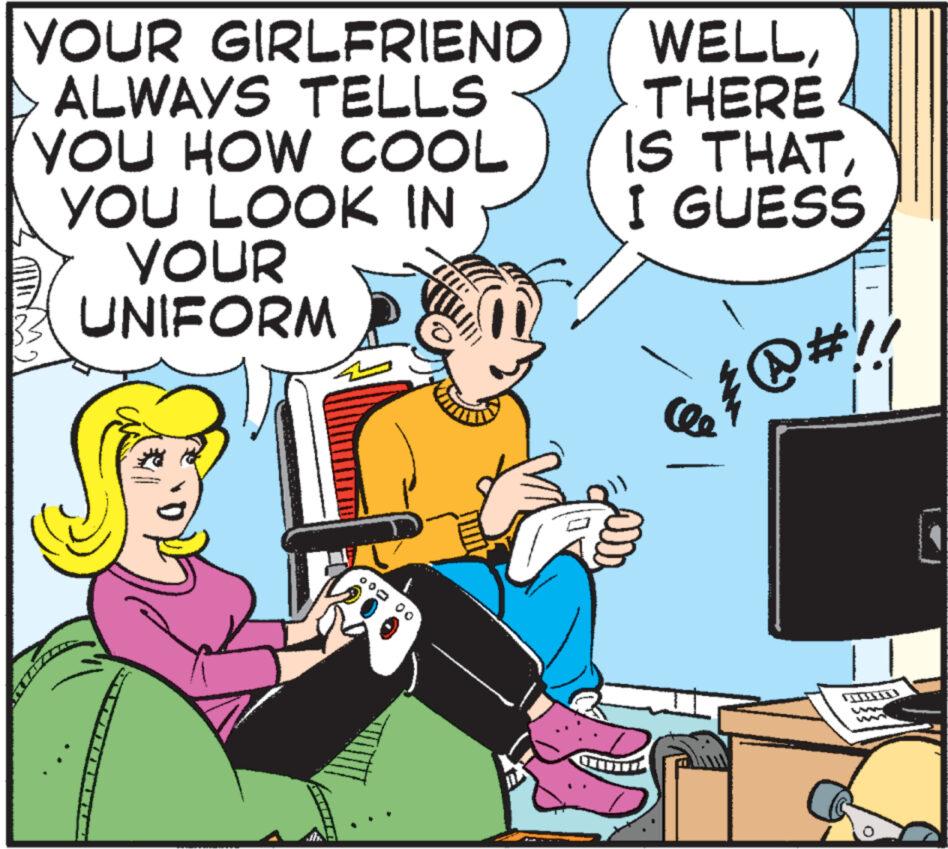 Technology OCR: YOUR GIRLFRIEND ALWAYS TELLS YOU HOW COOL YOU LOOK IN YOUR UNIFORM WELLTHERE IS THATI GUESS @ } @ # !! YOUR GIRLFRIEND ALWAYS TELLS YOU HOW COOL YOU LOOK IN YOUR UNIFORM WELLTHERE IS THATI GUESS @ } @ # !!