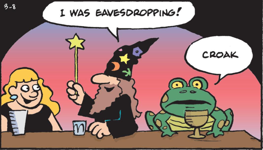 Font OCR: 3-8 I WAS EAVESDROPPING! ma CROAK 3-8 I WAS EAVESDROPPING ! ma CROAK
