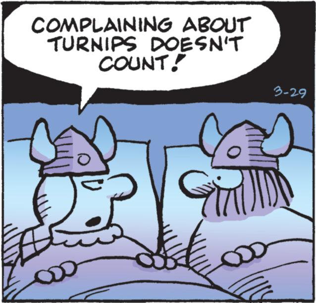 Illustration OCR: COMPLAINING ABOUT TURNIPS DOESN'T COUNT! 3-29 COMPLAINING ABOUT TURNIPS DOESN'T COUNT ! 3-29