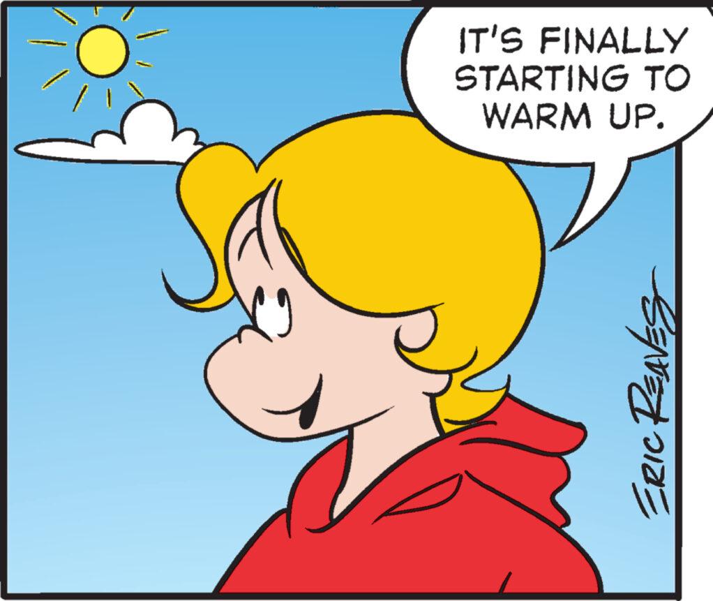 Interaction OCR: IT'S FINALLY STARTING TO WARM UP. ERIC REAVES IT'S FINALLY STARTING TO WARM UP . ERIC REAVES