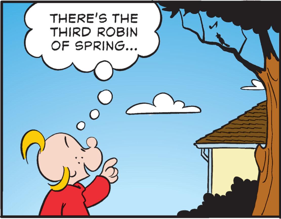 Sharing OCR: THERE'S THE THIRD ROBIN OF SPRING... THERE'S THE THIRD ROBIN OF SPRING ...