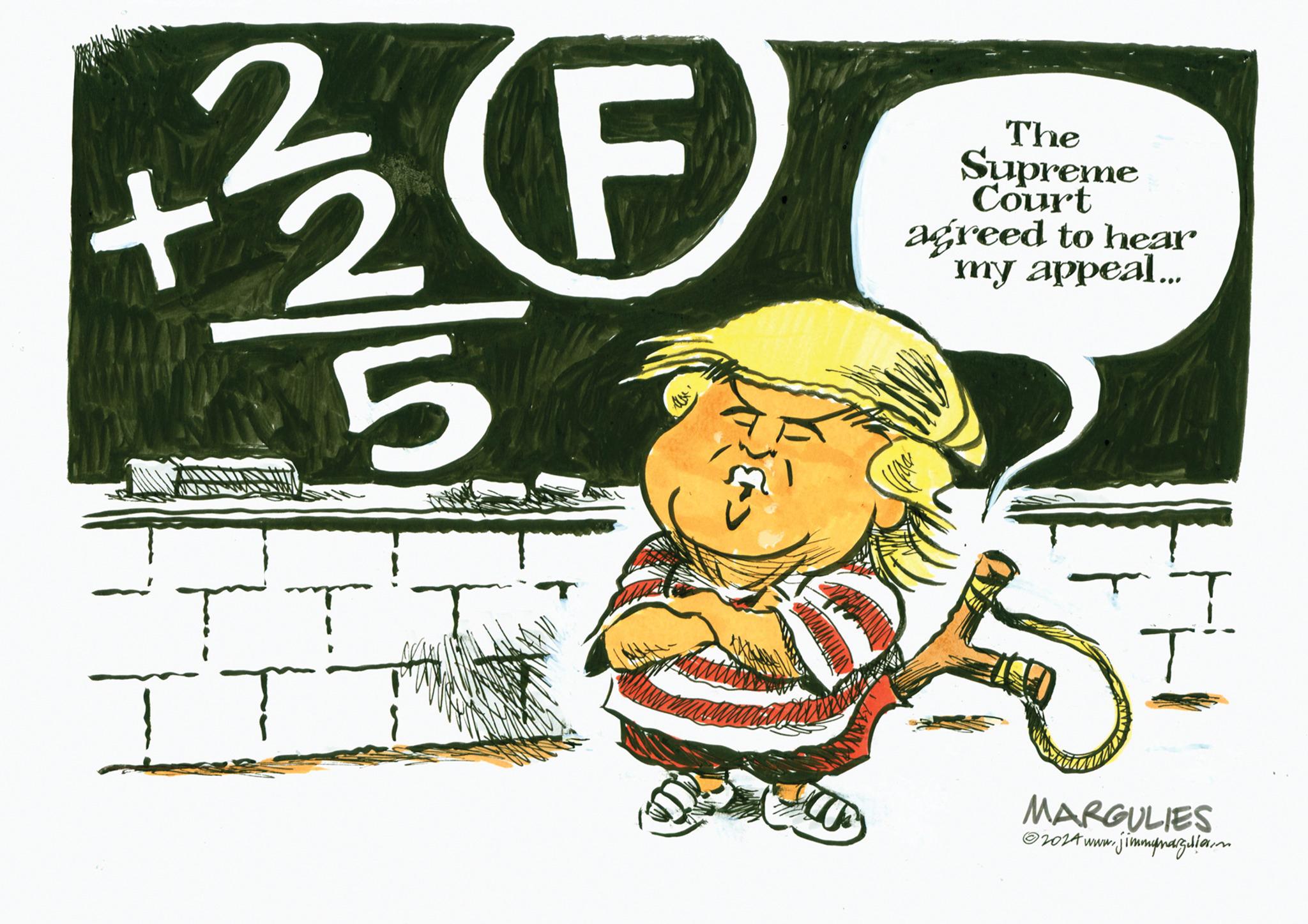 Fictional character OCR: (F) 32/100 5 N + T h The Supreme Court agreed to hear my appeal... MARGULIES ?2024 www. ~jimmymargulla.m ( F ) 32/100 5 N + T h The Supreme Court agreed to hear my appeal ... MARGULIES ?2024 www . ~