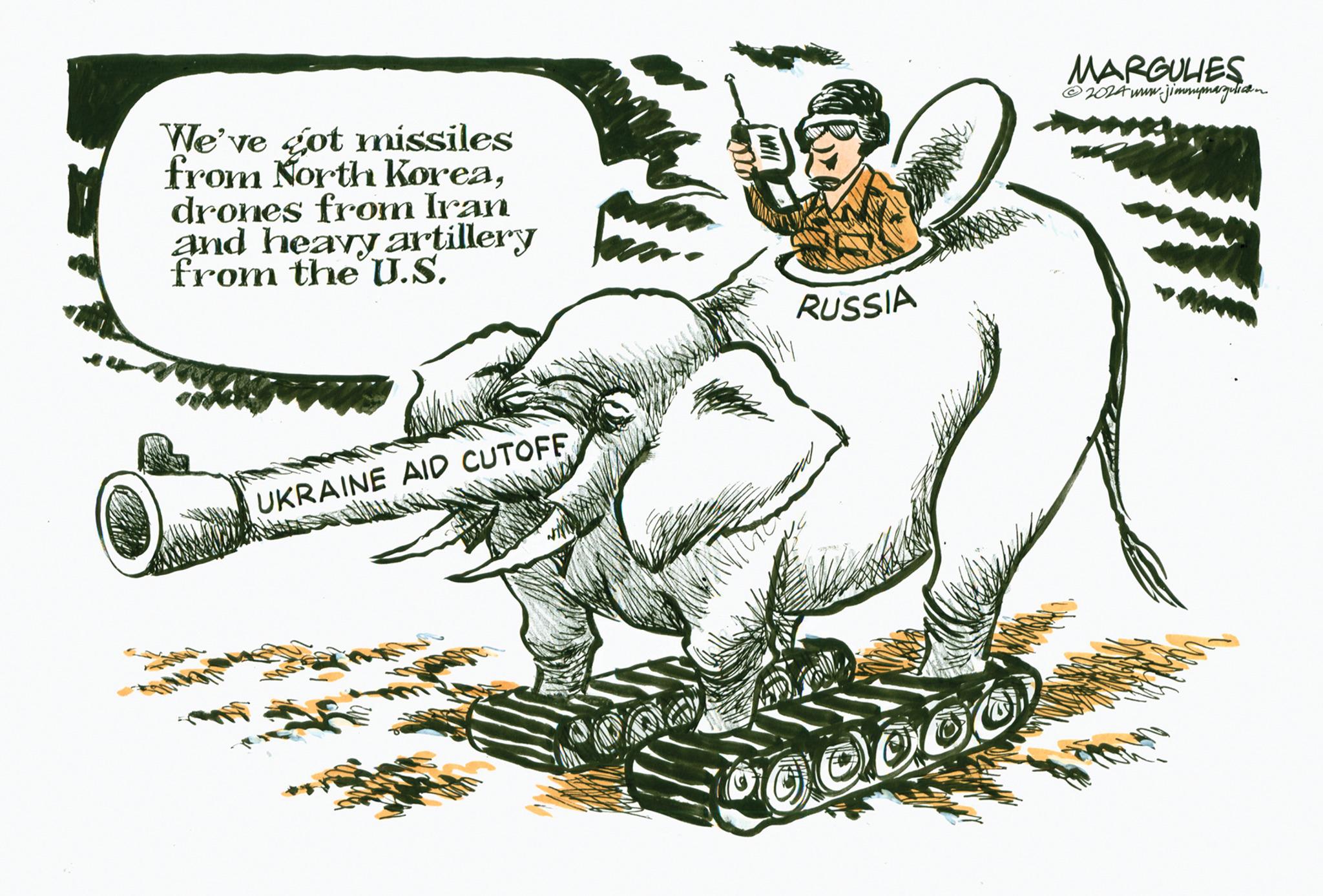 Sharing OCR: We've got missiles from North Koreadrones from Iran and heavy artillery from the U.S. UKRAINE AID CUTOFF RUSSIA 10000 MARGULIES ?2024 www.jimmymargulican We've got missiles from North Koreadrones from Iran and heavy artillery from the U.S. UKRAINE AID CUTOFF RUSSIA 10000 MARGULIES ?2024 www.jimmymargulican