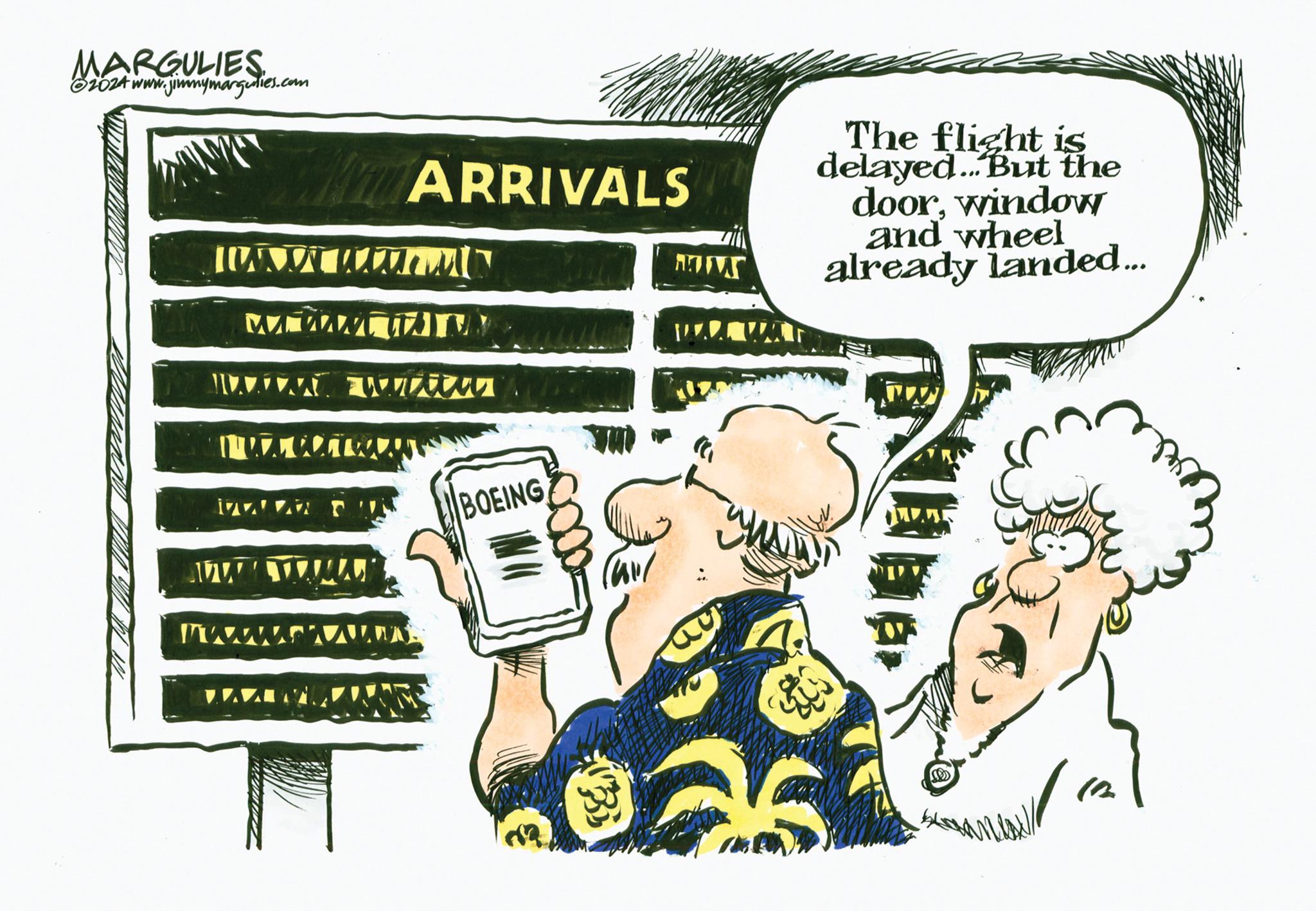 Pleased OCR: MARGULIES 2024 www.jimmymargulies.com ARRIVALS WURIN MMI ???? WE WANT AZTM Wittw AZWAA AWWITH Y BOEING wwwAALAU WIE The flight is delayed... But the doorwindow and wheel already landed... 3 ?? MARGULIES 2024 www.jimmymargulies.com ARRIVALS WURIN MMI ???? WE WANT AZTM Wittw AZWAA AWWITH Y BOEING wwwAALAU WIE The flight is delayed ... But the doorwindow and wheel already landed ... 3 ??