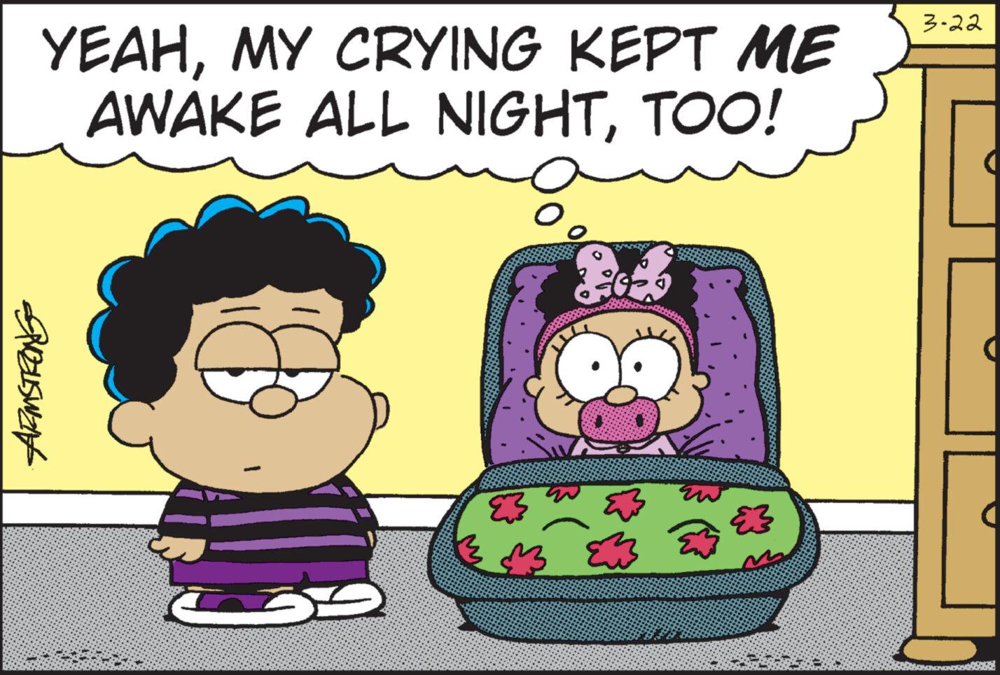 Plant OCR: YEAHMY CRYING KEPT ME AWAKE ALL NIGHTTOO! ?3 3-22 YEAHMY CRYING KEPT ME AWAKE ALL NIGHTTOO ! ? 3 3-22