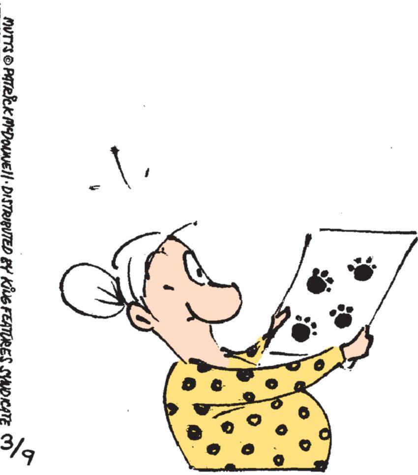 Happy OCR: " MUTTS © PATRICK MCDOUNE||· DISTRIBUTED BY KING FEATURES SYNDICATE 3/9 " MUTTS © PATRICK MCDOUNE || · DISTRIBUTED BY KING FEATURES SYNDICATE 3/9