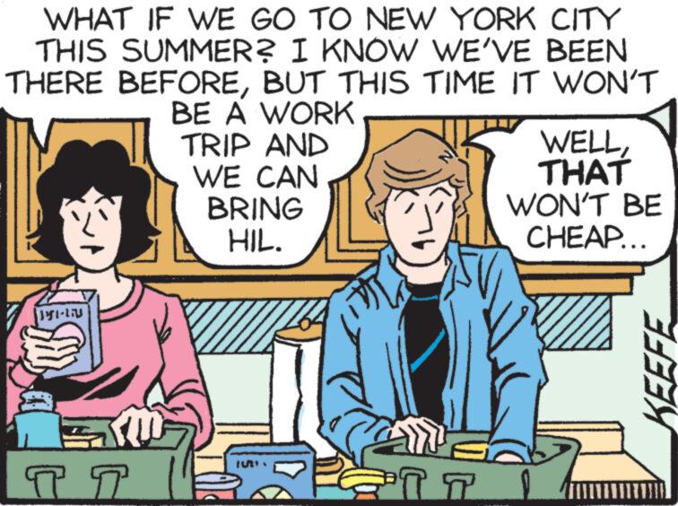 Font OCR: WHAT IF WE GO TO NEW YORK CITY THIS SUMMER? I KNOW WE'VE BEEN THERE BEFOREBUT THIS TIME IT WON'T BE A WORK TRIP AND WE CAN BRING HIL. 11-1 ?? W ¡U' TT WELLTHAT WON'T BE CHEAP... KEE WHAT IF WE GO TO NEW YORK CITY THIS SUMMER ? I KNOW WE'VE BEEN THERE BEFOREBUT THIS TIME IT WON'T BE A WORK TRIP AND WE CAN BRING HIL . 11-1 ?? W ¡ U ' TT WELLTHAT WON'T BE CHEAP ... KEE