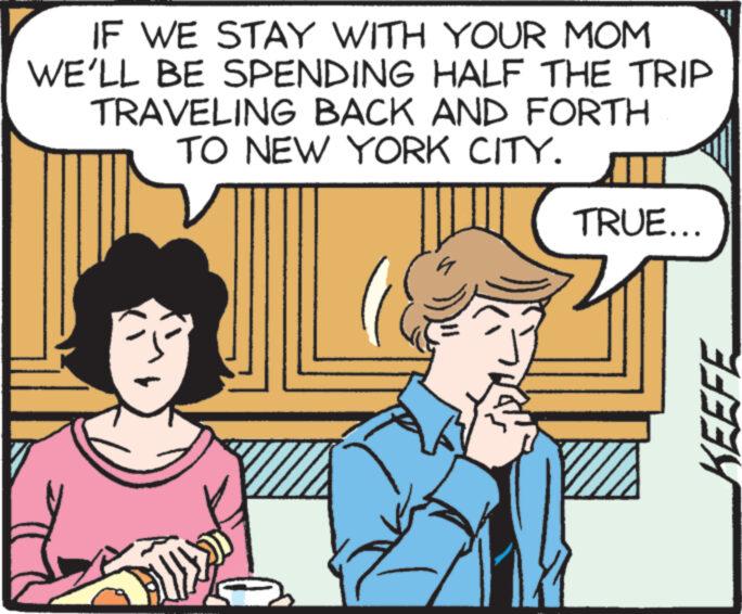 Gesture OCR: IF WE STAY WITH YOUR MOM WE'LL BE SPENDING HALF THE TRIP TRAVELING BACK AND FORTH TO NEW YORK CITY. 4 TRUE... KEEFE IF WE STAY WITH YOUR MOM WE'LL BE SPENDING HALF THE TRIP TRAVELING BACK AND FORTH TO NEW YORK CITY . 4 TRUE ... KEEFE
