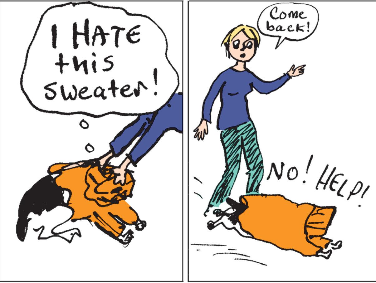 Handwriting OCR: I HATE this Sweater! Come back! NO! HELP! I HATE this Sweater ! Come back ! NO ! HELP !