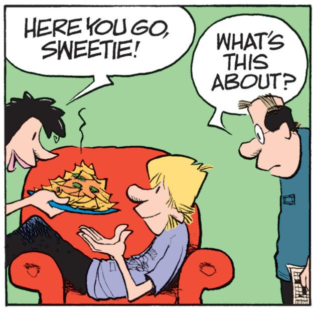 Happy OCR: HERE YOU GOSWEETIE! WHAT'S THIS ABOUT? HERE YOU GOSWEETIE ! WHAT'S THIS ABOUT ?