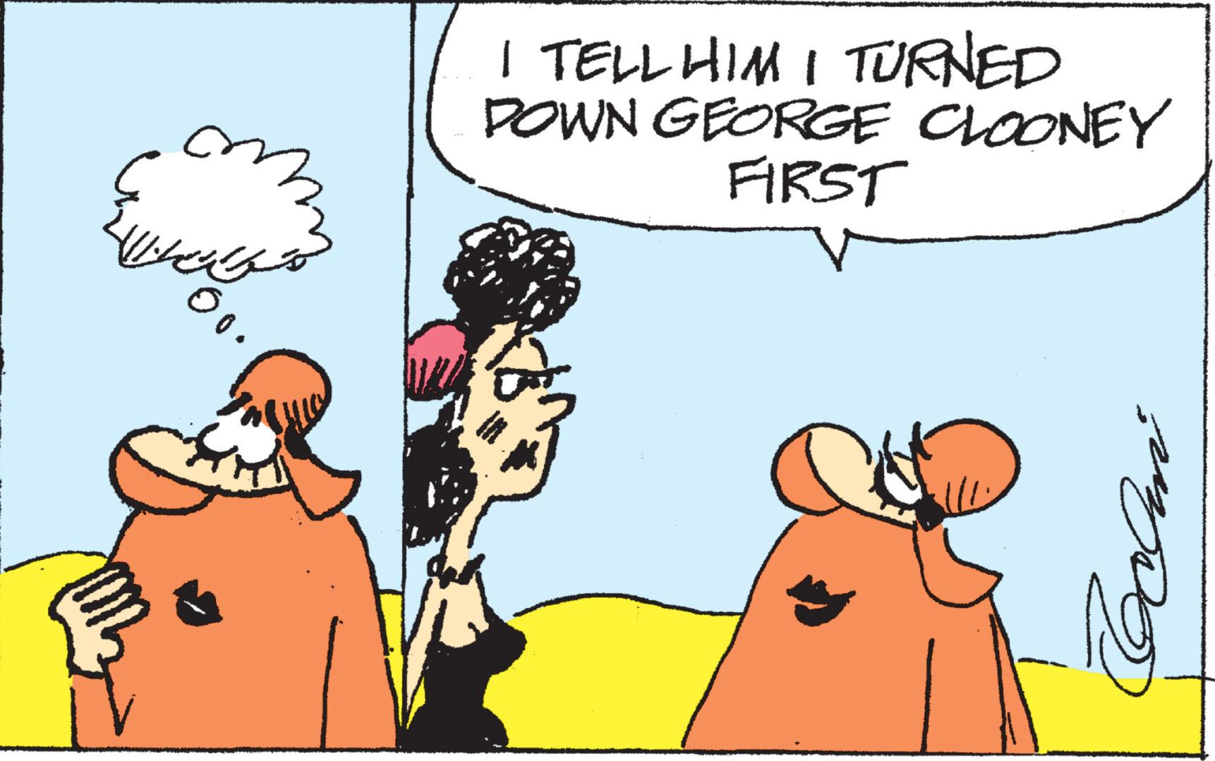 Font OCR: 00. I TELL HIM I TURNED DOWN GEORGE CLOONEY FIRST 00 . I TELL HIM I TURNED DOWN GEORGE CLOONEY FIRST