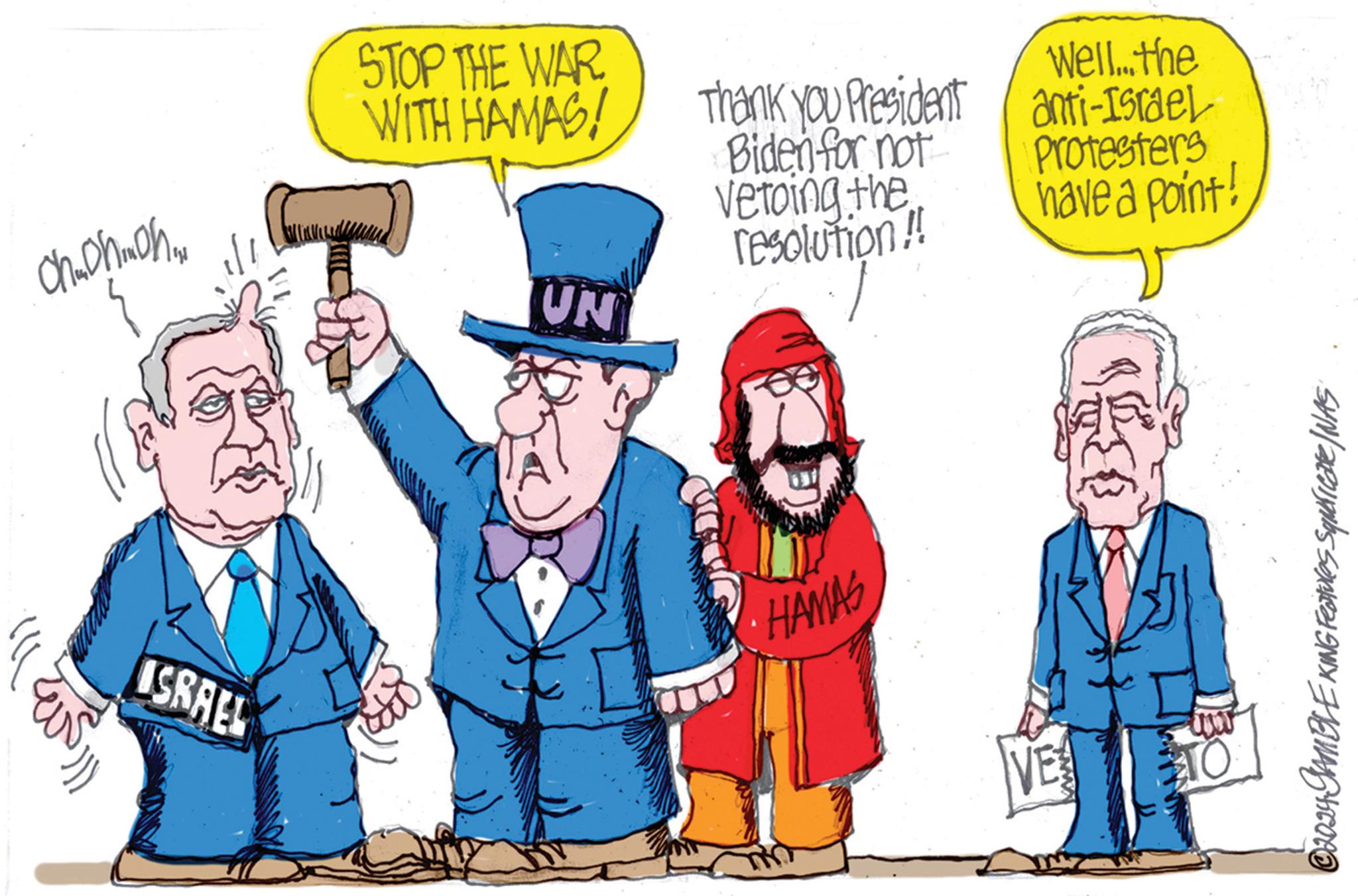 Art OCR: STOP THE WAR WITH HAMAS! Thank you President Well...the anti-Israel ???????? Biden for not Vetoing the Protesters have a point! resolution!! UN SRAEL HAMAS VE © 2024 GAMBLE KING FEATUres Squaricare / WAS STOP THE WAR WITH HAMAS ! Thank you President Well ... the anti - Israel ???????? Biden for not Vetoing the Protesters have a point ! resolution !! UN SRAEL HAMAS VE © 2024 GAMBLE KING FEATUres Squaricare / WAS