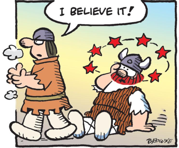 Line OCR: I BELIEVE IT! BROWNE I BELIEVE IT ! BROWNE