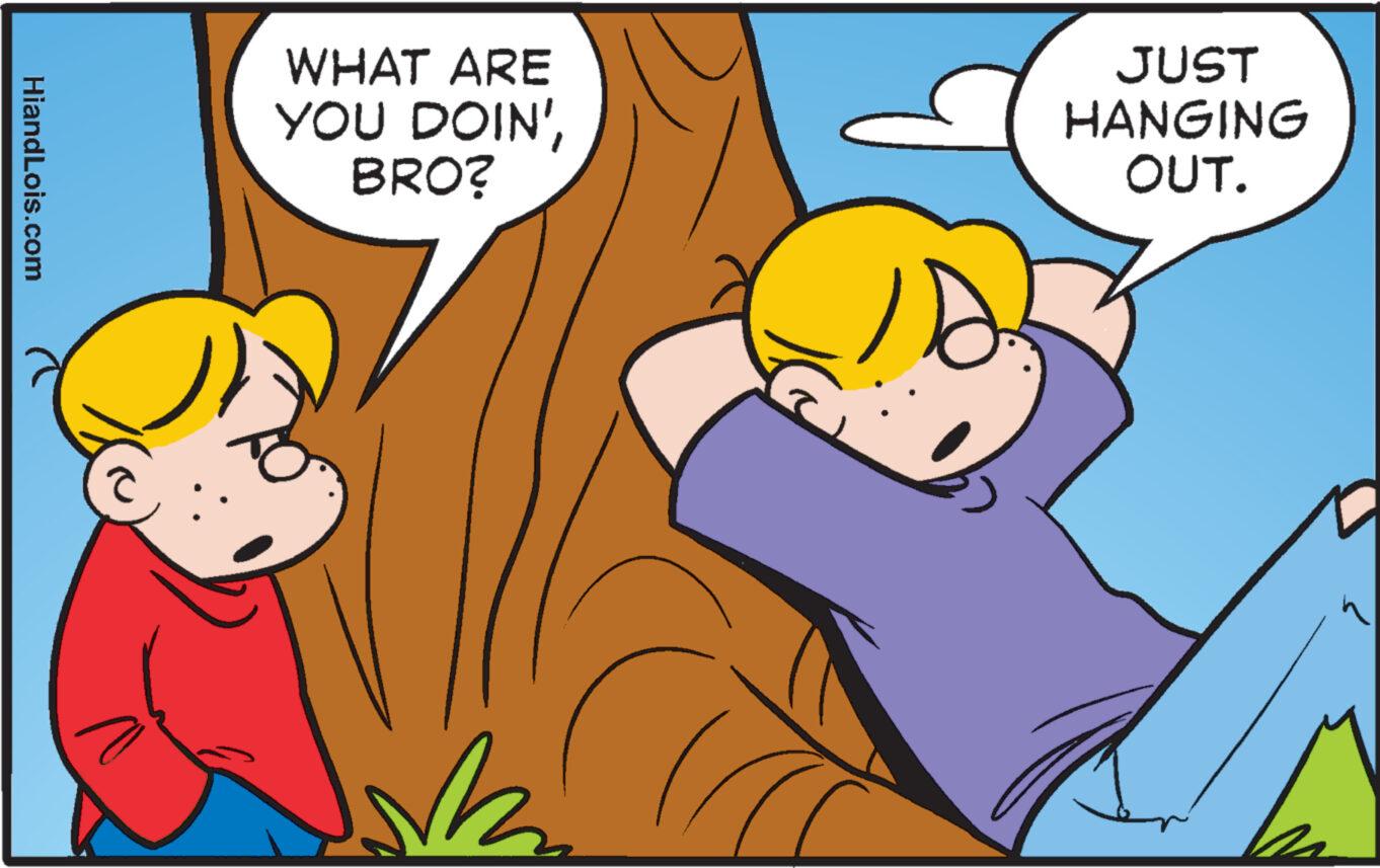 Happy OCR: HiandLois.com WHAT ARE YOU DOIN'BRO? JUST HANGING OUT. HiandLois.com WHAT ARE YOU DOIN 'BRO ? JUST HANGING OUT .