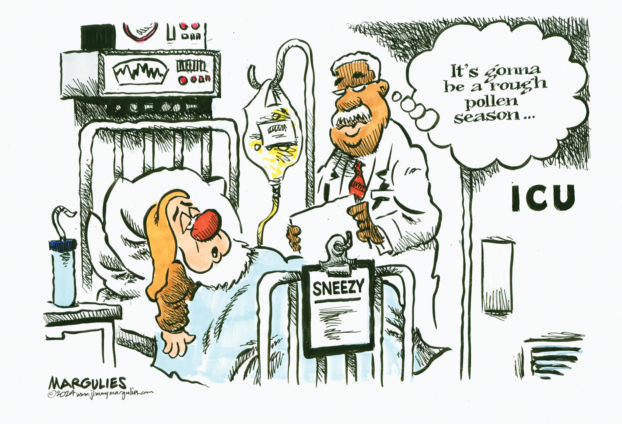 Rectangle OCR: MARGULIES ©2024 www.j jimmymargulies.com ??? ????? wwww SNEEZY ?? It's gonna be a rough pollen season... ICU MARGULIES © 2024 www.j jimmymargulies.com ??? ????? wwww SNEEZY ?? It's gonna be a rough pollen season ... ICU