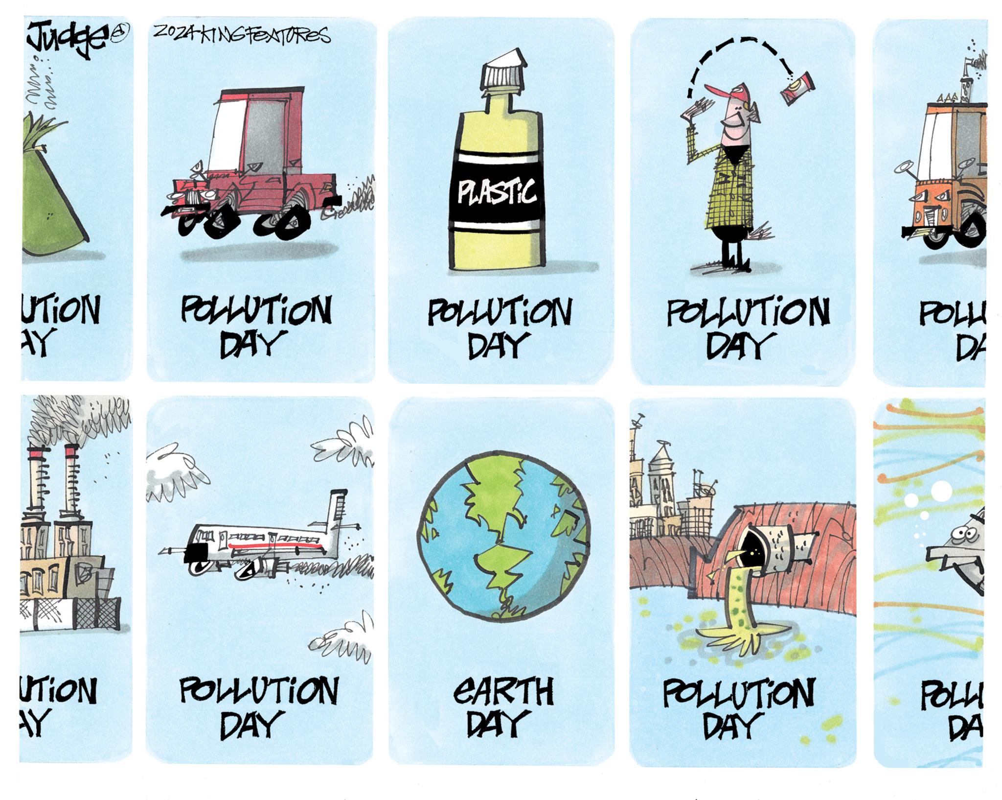 Illustration OCR: Judge 122024-KING FEATURES Comm. mr... PLASTIC UTION POLLUTION POLLUTION AY DAY DAY POLLUTION DAY POLLI DA this ??? UTION AY POLLUTION DAY CARTH DAY POLLUTION DAY POLLI DA Judge 122024 - KING FEATURES Comm . mr ... PLASTIC UTION POLLUTION POLLUTION AY DAY DAY POLLUTION DAY POLLI DA this ??? UTION AY POLLUTION DAY CARTH DAY POLLUTION DAY POLLI DA