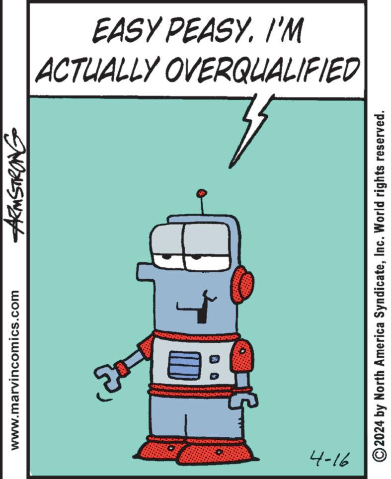 Automotive lighting OCR: www.marvincomics.com ARMSTRONG ?: ACTUALLY OVERQUALIFIED EASY PEASY. I'M 4-16 © 2024 by North America SyndicateInc. World rights reserved. www.marvincomics.com ARMSTRONG ? : ACTUALLY OVERQUALIFIED EASY PEASY . I'M 4-16 © 2024 by North America SyndicateInc. World rights reserved .