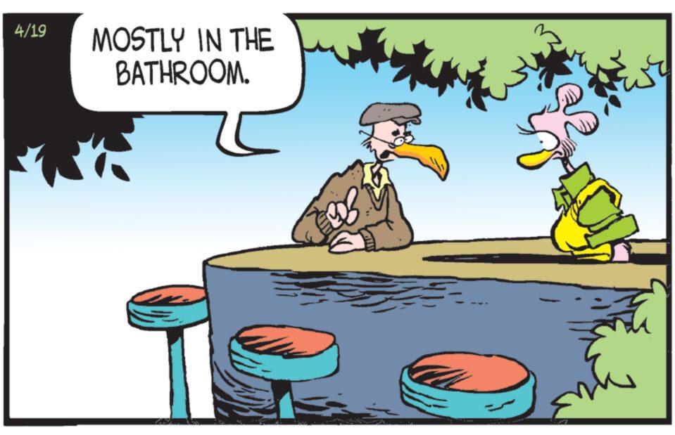 Conversation OCR: 4/19 MOSTLY IN THE BATHROOM. 4/19 MOSTLY IN THE BATHROOM .