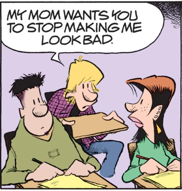 Mammal OCR: MY MOM WANTS YOU TO STOP MAKING ME LOOK BAD. MY MOM WANTS YOU TO STOP MAKING ME LOOK BAD .
