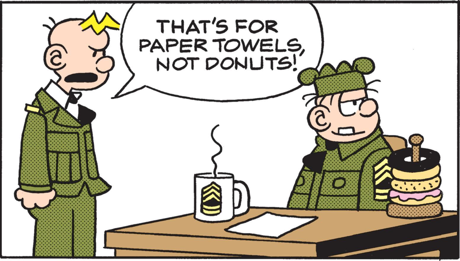 Fictional character OCR: THAT'S FOR PAPER TOWELSNOT DONUTS! THAT'S FOR PAPER TOWELSNOT DONUTS !