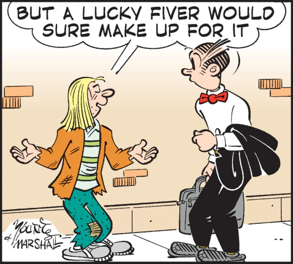 Line OCR: BUT A LUCKY FIVER WOULD SURE MAKE UP FOR IT # d YOUTIES MARSHAL BUT A LUCKY FIVER WOULD SURE MAKE UP FOR IT # d YOUTIES MARSHAL