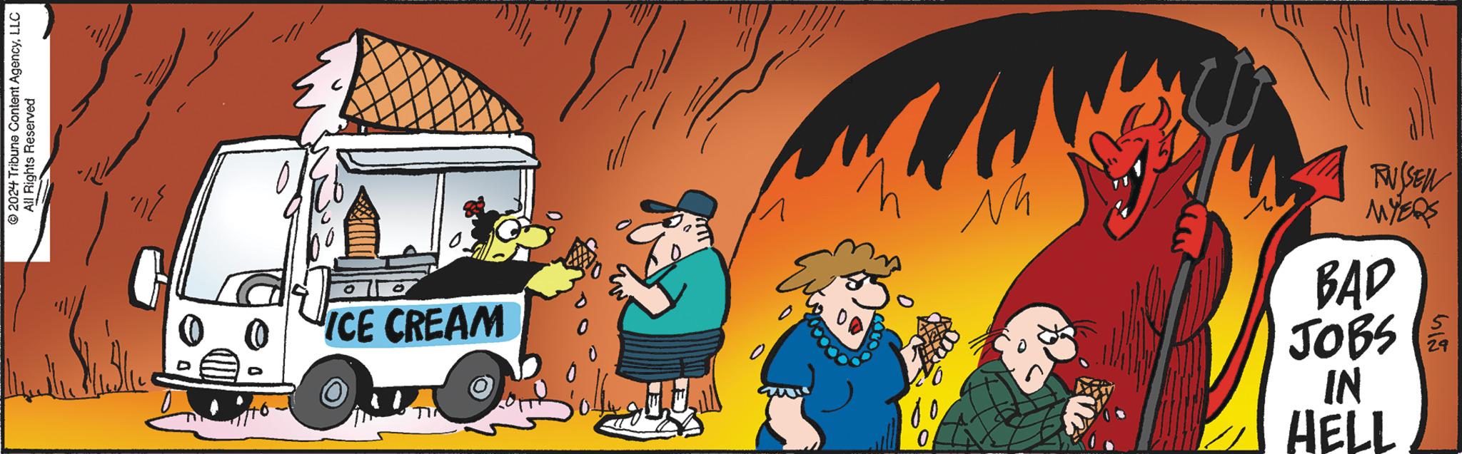 Plant OCR: © 2024 Tribune Content AgencyLLC All Rights Reserved ICE CREAM TIN D ?? RUSSEN MYERS BAD JOBS IN HELL 512 E © 2024 Tribune Content AgencyLLC All Rights Reserved ICE CREAM TIN D ?? RUSSEN MYERS BAD JOBS IN HELL 512 E