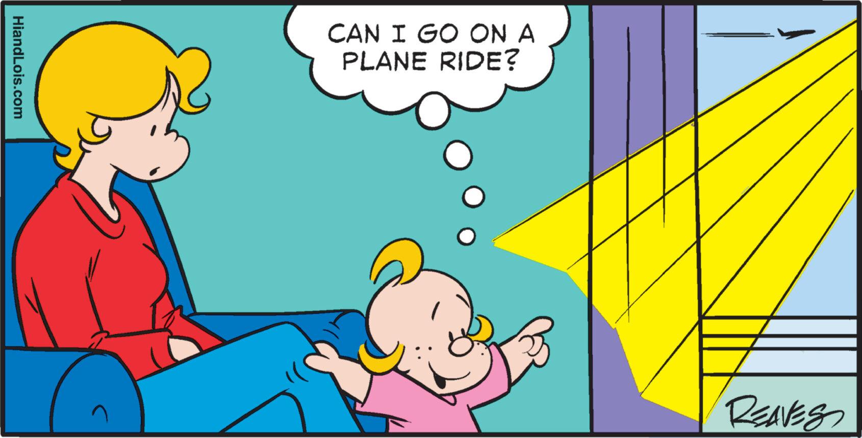 Illustration OCR: HiandLois.com CAN I GO ON A PLANE RIDE? REAVES HiandLois.com CAN I GO ON A PLANE RIDE ? REAVES