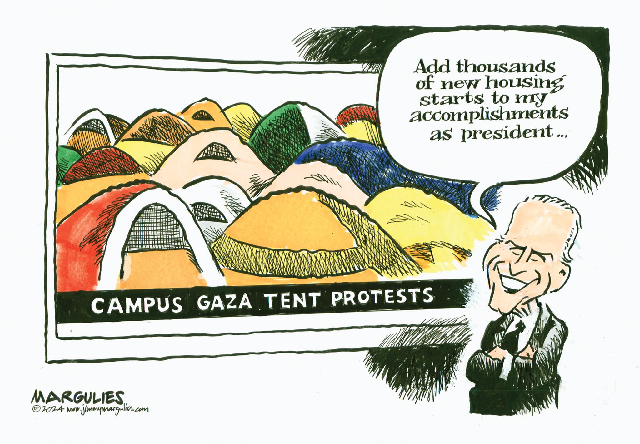 Event OCR: 80111 Add thousands of new housing starts to my accomplishments as president... CAMPUS GAZA TENT PROTESTS MARGULIES. ©2024 www.jimmymargulies.com 80111 Add thousands of new housing starts to my accomplishments as president ... CAMPUS GAZA TENT PROTESTS MARGULIES . © 2024 www.jimmymargulies.com