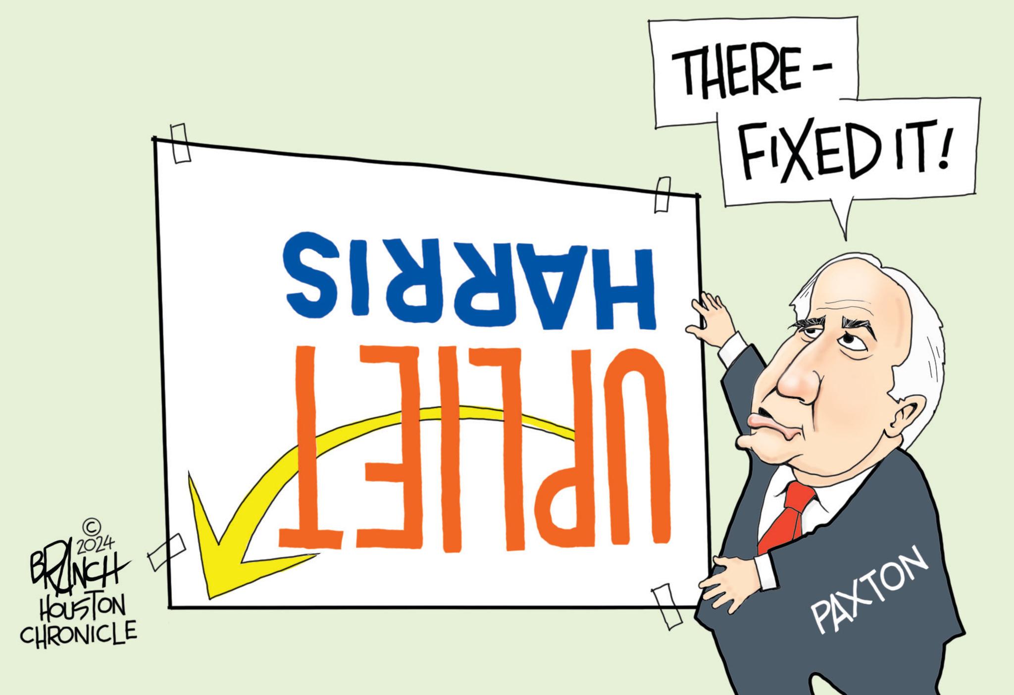 Advertising OCR: © 2024 BRANCH + HOUSTON CHRONICLE SI??VH THERE- FIXED IT! PAXTON © 2024 BRANCH + HOUSTON CHRONICLE SI ?? VH THERE- FIXED IT ! PAXTON
