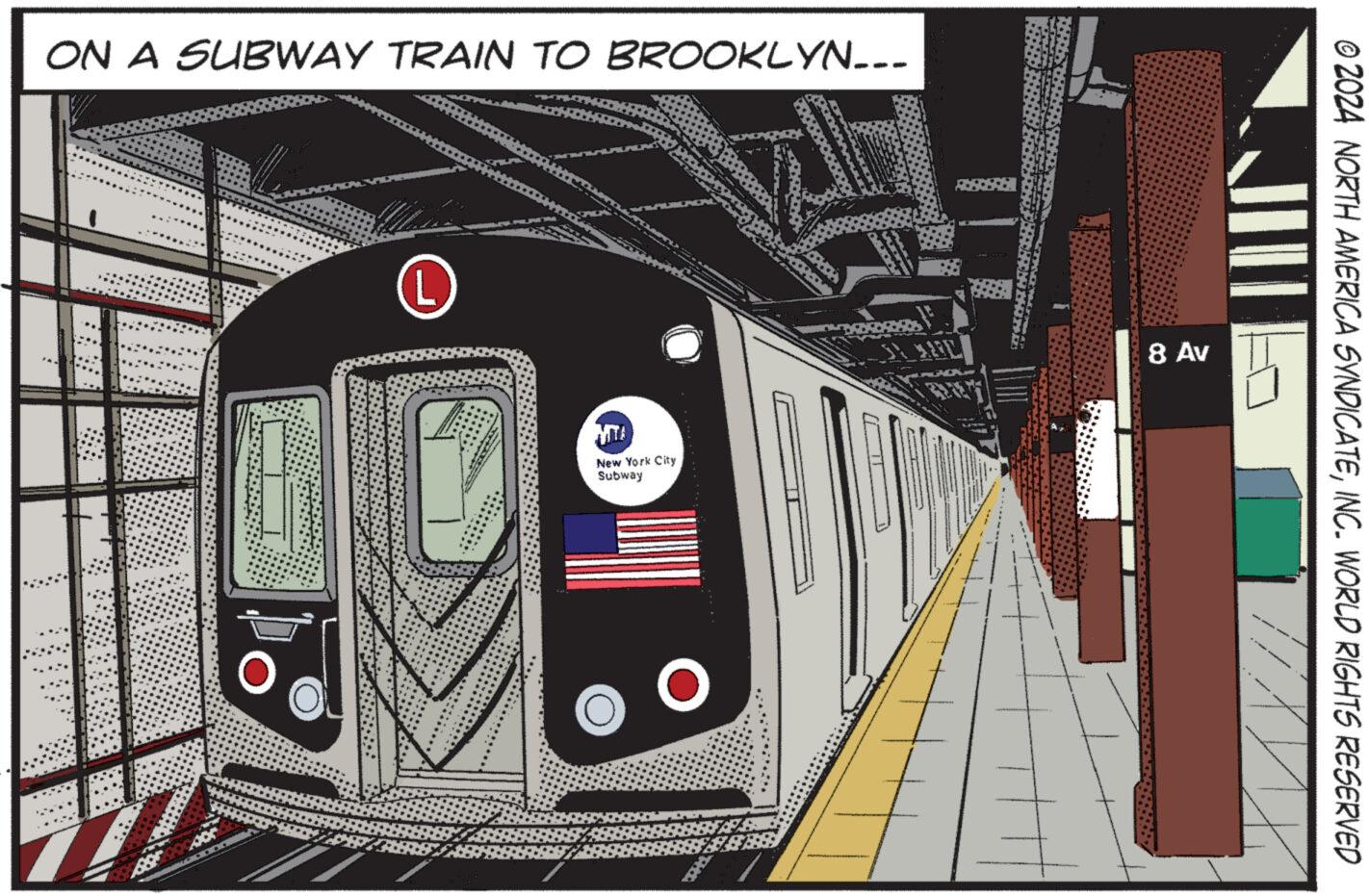 Technology OCR: ON A SUBWAY TRAIN TO BROOKLYN--- L New York City Subway O 8 Av © 2024 NORTH AMERICA SYNDICATEINC. WORLD RIGHTS RESERVED ON A SUBWAY TRAIN TO BROOKLYN --- L New York City Subway O 8 Av © 2024 NORTH AMERICA SYNDICATEINC . WORLD RIGHTS RESERVED
