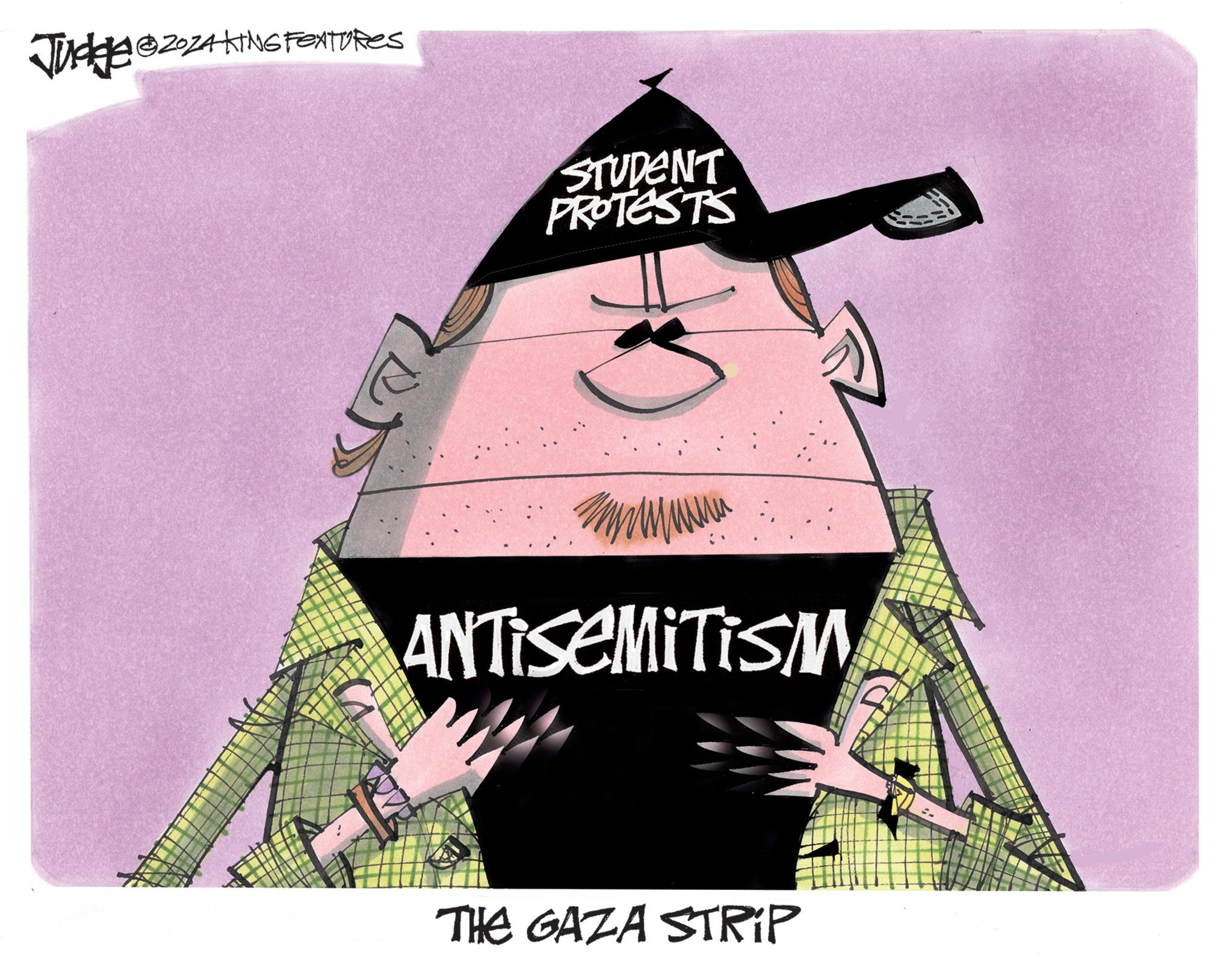 Paper product OCR: Jucke @ZOZAKING FEATURES STUDENT PROTESTS ANTISEMITISM THE GAZA STRIP Jucke @ZOZAKING FEATURES STUDENT PROTESTS ANTISEMITISM THE GAZA STRIP
