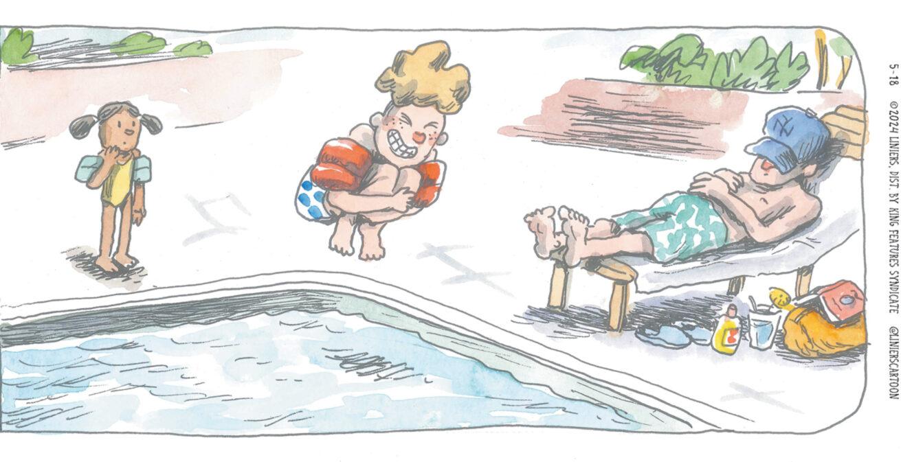 Leisure OCR: 5-18 ©2024 LINIERSDIST. BY KING FEATURES SYNDICATE @LINIERSCARTOON 5-18 © 2024 LINIERSDIST . BY KING FEATURES SYNDICATE @LINIERSCARTOON