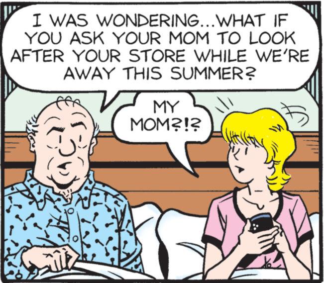 Interaction OCR: I WAS WONDERING...WHAT IF YOU ASK YOUR MOM TO LOOK AFTER YOUR STORE WHILE WE'RE AWAY THIS SUMMER? MY MOM?!? I WAS WONDERING ... WHAT IF YOU ASK YOUR MOM TO LOOK AFTER YOUR STORE WHILE WE'RE AWAY THIS SUMMER ? MY MOM ? ! ?