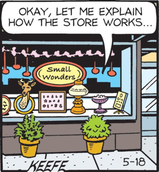 Sharing OCR: OKAYLET ME EXPLAIN HOW THE STORE WORKS... small Wonders ? KEEFE 5-18 OKAYLET ME EXPLAIN HOW THE STORE WORKS ... small Wonders ? KEEFE 5-18