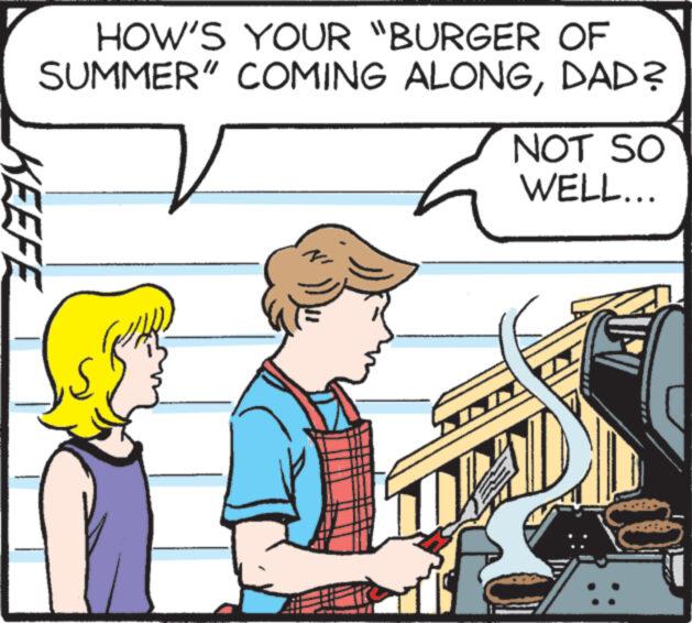 Mode of transport OCR: WELL... HOW'S YOUR "BURGER OF SUMMER" COMING ALONGDAD? NOT SO KEEFE WELL ... HOW'S YOUR " BURGER OF SUMMER " COMING ALONGDAD ? NOT SO KEEFE