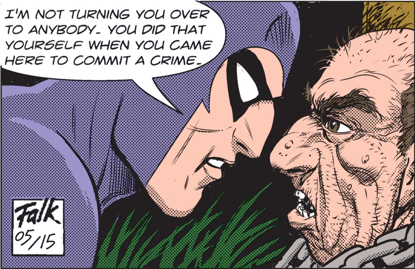 Interaction OCR: I'M NOT TURNING YOU OVER TO ANYBODY. YOU DID THAT YOURSELF WHEN YOU CAME HERE TO COMMIT A CRIME. Falk 05/15 I'M NOT TURNING YOU OVER TO ANYBODY . YOU DID THAT YOURSELF WHEN YOU CAME HERE TO COMMIT A CRIME . Falk 05/15
