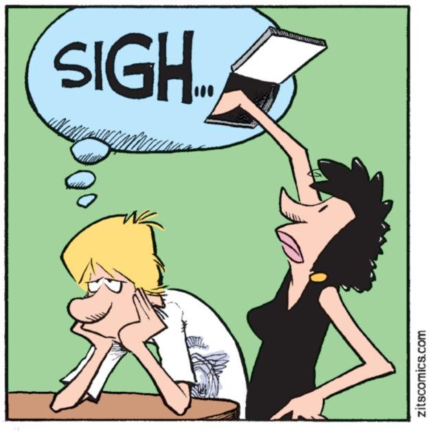 Illustration OCR: SIGH " zitscomics.com SIGH " zitscomics.com