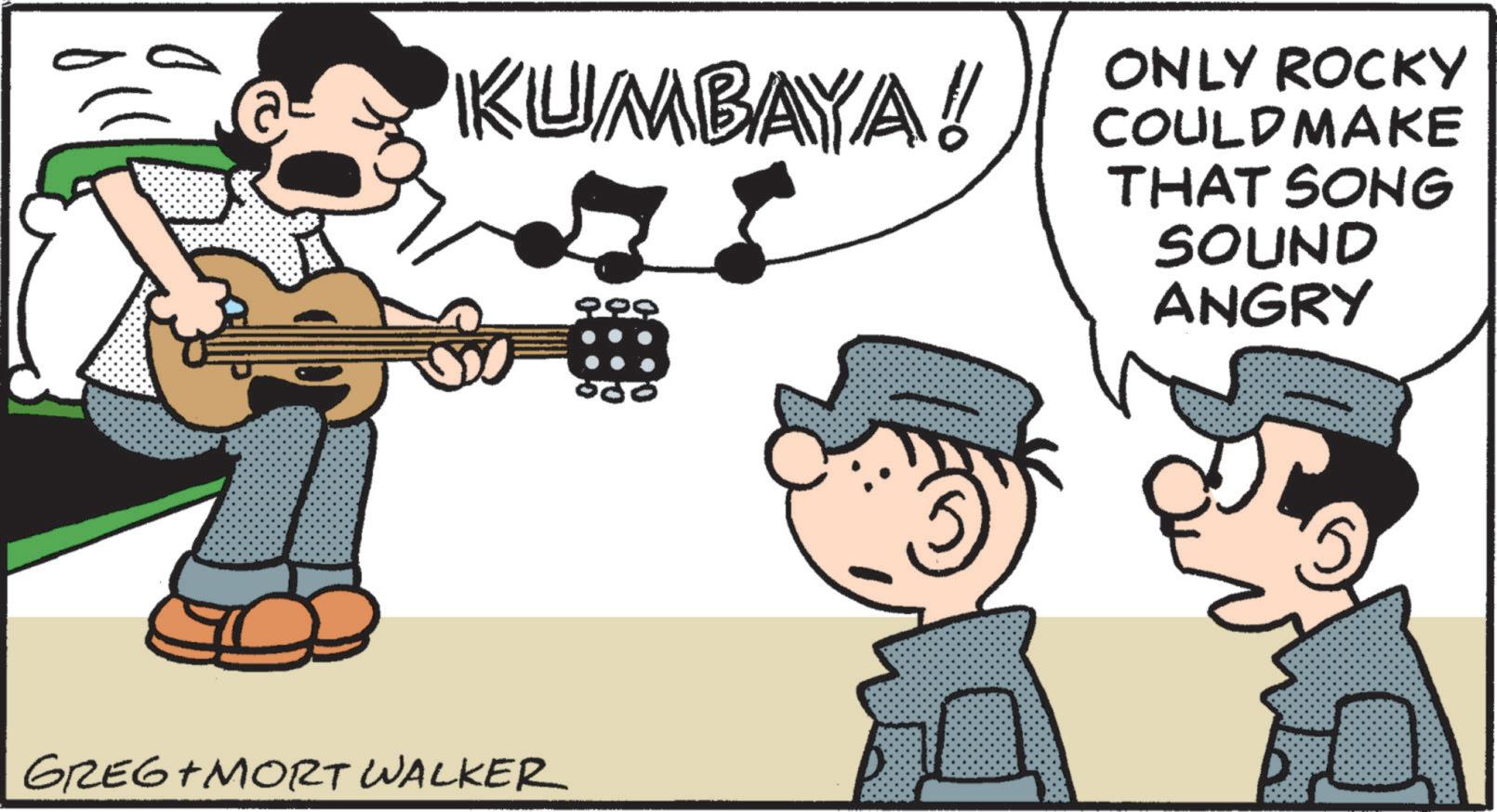 Violin family OCR: KUMBAYA!! 288 ONLY ROCKY COULDMAKE THAT SONG SOUND ANGRY GREG MORT WALKER KUMBAYA !! 288 ONLY ROCKY COULDMAKE THAT SONG SOUND ANGRY GREG MORT WALKER