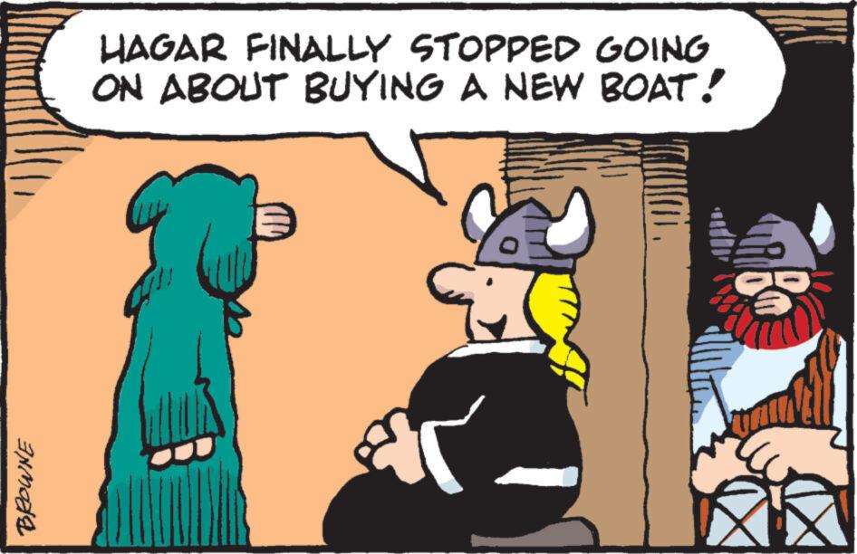 Rectangle OCR: BROWNE HAGAR FINALLY STOPPED GOING ON ABOUT BUYING A NEW BOAT! BROWNE HAGAR FINALLY STOPPED GOING ON ABOUT BUYING A NEW BOAT !