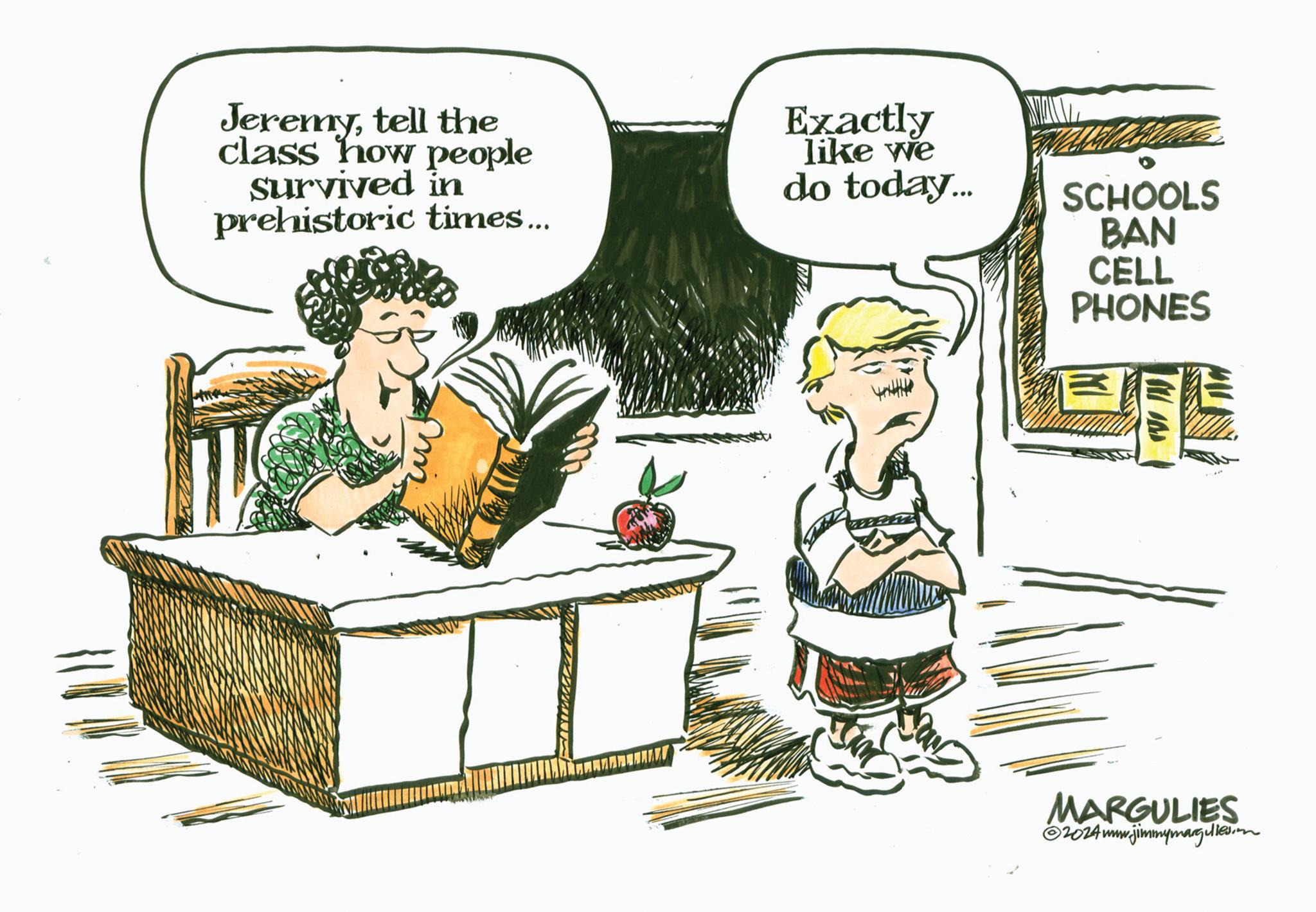 Conversation OCR: IMI Jeremytell the class how people survived in Exactly like we do today... SCHOOLS prehistoric times... BAN CELL PHONES MARGULIES 2024 www.jimmymargilles.mn IMI Jeremytell the class how people survived in Exactly like we do today ... SCHOOLS prehistoric times ... BAN CELL PHONES MARGULIES 2024 www.jimmymargilles.mn